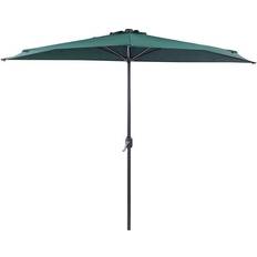 Half parasol Beliani Half-Round Shade Garden Parasol Umbrella 2.7m