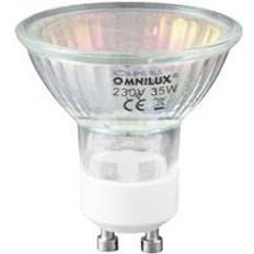 Gu.10 Omnilux GU-10 230V/50W 1500h 25° green, GU-10 230V 50W 1500H 25 ° grön