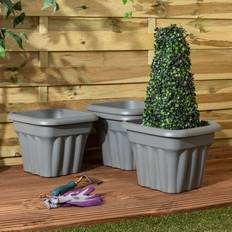Set Of 4 Vista 33Cm Square Planter