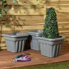 Pots, Plants & Cultivation Wham Set Of 4 Vista 33Cm Square Planter