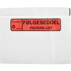 Følgeseddellomme 165x122mm M/tekst følgeseddel(1000)