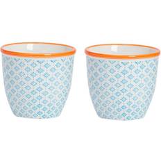 Nicola Spring Hand-Printed Plant Pots - 14cm