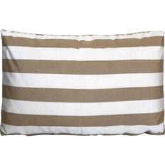 TRIMM Copenhagen Lille pude Farve: Taupe-stripe Stolehynde Beige, Hvid
