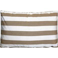 TRIMM Copenhagen Lille pude Farve: Taupe-stripe Stolehynde Hvid, Beige