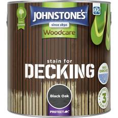 Black wood stain Johnstone's Johnstones Woodcare Stain For Decking Black 2.5L