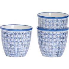  Hand-Printed Plant Pots - 14cm