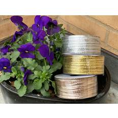 Glimmer garn Santex Rosa guld glimmer bånd 3 mm