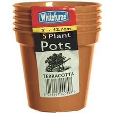 Pots, Plants & Cultivation Whitefurze 5" Pot 5 Terracotta Plant Flower Pots