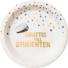 Grattis Till Studenten Paptallerkener 8-pak