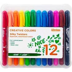 Creative Colors Silky Twisters 12 st