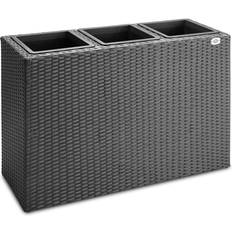 Tall plant pots outdoor Casaria Deuba Flower Box - Black 30.5x83x60cm