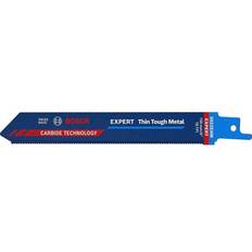 Bosch Professional 3x Expert ‘Medium-Thick Tough Metal' S 1155 HHM Reciprocating Saw Blade (for Tough steel, Stainless steel sheets, Length 225