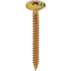 Grabber Plåt montageskruv gulkromaterad 4,2x45mm 100-pack