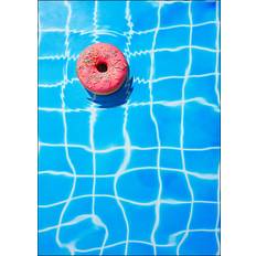 Turkis Plakater Supermercat Pool Doughnut Plakat