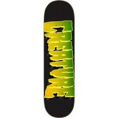 Vihreä Pakat Creature Logo Outline Stumps 8.25" Skeittilaudan dekki musta yellow/green