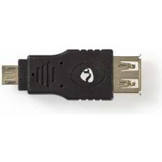 Adapter usb a hona usb micro b hane Nedis adapter USB 2.0 Micro acho ett uttag