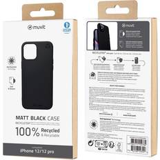 Muvit RECYCLETEK Soft Black Apple iPhone 12/12 Pro