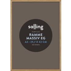 A3 rammer Salling Ramme massiv eg 29,7x42 A3 m/klart glas Ramme