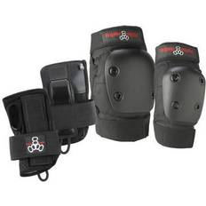 Eight Junior Derby 3-pack Protective Gear Sort/Rød Junior