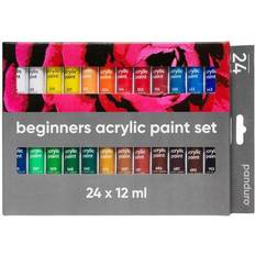 Bedste Akrylmaling Panduro Hobby Beginners Acrylic Paint Set 24x12ml