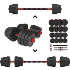 Skolevægte (25 mm) Vægtstangsæt HMS Adjustable Barbell and Dumbbell Set 30 kg