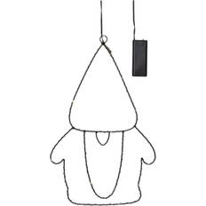 Sort Julelamper Star Trading Santa silhouette Sort Julelampe