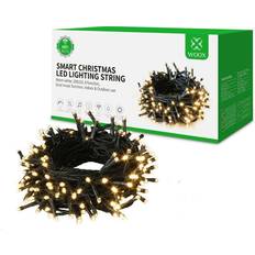 Éclairage Intérieur Guirlandes Lumineuses de Sapin de Noël Woox R95151 A set of smart LED Christmas lights 200pcs/20m, WiFi, BT, IP44 Guirlande Lumineuse de Sapin de Noël 200 Lampes