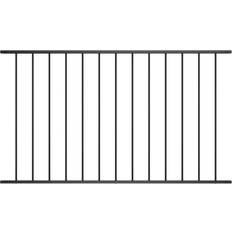 vidaXL Staketpanel pulverlackerat stål 1,7x1 m