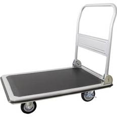 Furniture Dollys pro-bau-tec 1499487 Flatbed trolley Brake, folding Steel plate Load capacity (max. 250 kg