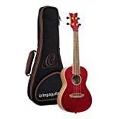 Röd Ukuleler Ortega RUEL-MRD Concert Element Metallic Red