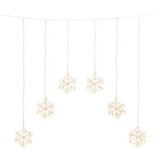 Läpinäkyvä Valosarjat Konstsmide 6 Snowflakes