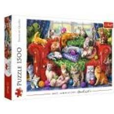 Trefl Perinteiset Palapelit Trefl Puzzle 1500 Kittens on a sofa