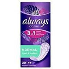 Always Menstruationsbeskyttelse Always Dailies Trosskydd Normal Fresh & Protect - 30