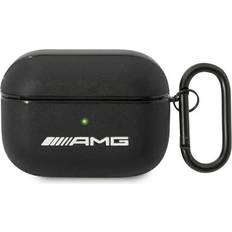 Airpods pro leather Mercedes AMG Leather Big Logo AirPods Pro Case (Black)