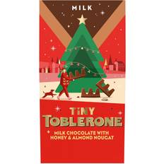 Toblerone Confectionery & Cookies Toblerone Tiny Swiss Milk Chocolate Bars with Honey Almond Nougat, Holiday Chocolate, 7.34