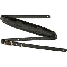 Musical Accessories Fender Mustang Saddle Strap Black Leather guitar strap Black