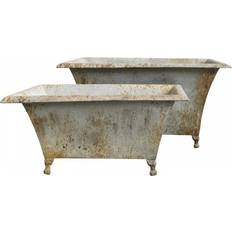 Krukker Chic Antique Krukor med lejonfötter Järn 2-pack Krukke