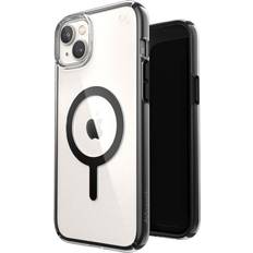 Speck Presidio Perfect-Clear with Impact Geometry MagSafe Etui iPhone 14 Plus z powłoką MICROBAN (Clear Black)