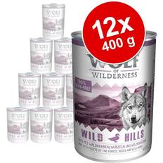 Wolf of Wilderness 12 x 400 g - Oak Woods Com Javali