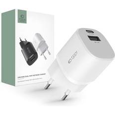Tech-Protect charger C20W Mini 2-port Network Charger PD 20W QC 3.0 White