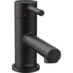 Black bathroom vanity Moen Align Single Hole Single-Handle Matt Black