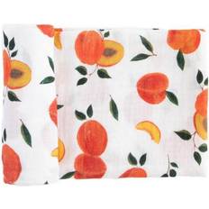 Red Rover Organic Cotton Muslin Swaddle Blanket Single Peachy