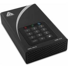 Apricorn Aegis DT 10TB External Portable Hard Drive, USB 3.0, Encrypted, Padlock, FIPS