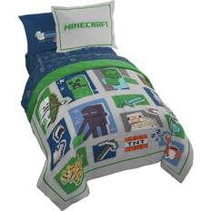 Jay Franco Minecraft Patchwork Mobs 5 Piece Twin Bed