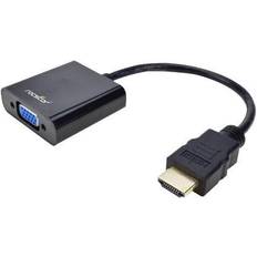 Vga to hdmi Rocstor Premium Hdmi To Vga + 3.5Mm Audio Adapter