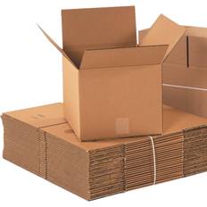 Aviditi Global Industrial Cube Cardboard Corrugated Boxes, 8"L x 8"W x 8"H, Kraft Pkg Qty 25