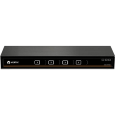 Kvm switchar 4 port Vertiv 4-port Cybex SC845DPH KVM audio USB switch 4 x KVM audio USB 1 local user