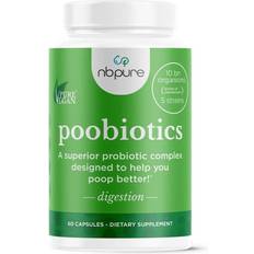 Vitamins & Supplements Poobiotics Probiotic Complex for Digestion 60