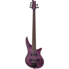 Morado Bajos Eléctricos Jackson X Series Spectra Bass SBXP V IL Transparent Purple Burst Bajo de 5 cuerdas