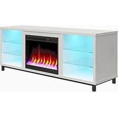 Modern fireplace tv stand Pemberly Row Modern Fireplace TV Stand for TVs up to 70" in White